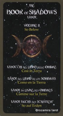 The Book of Shadows Tarot Volume 2 so Below